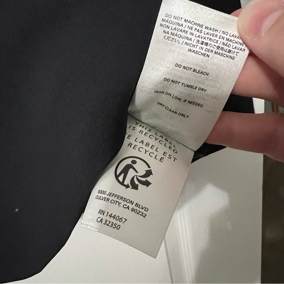 Outerknown Black Virgin Wool Oversized Blazer Jacket *NWT* - Picture 10 of 14